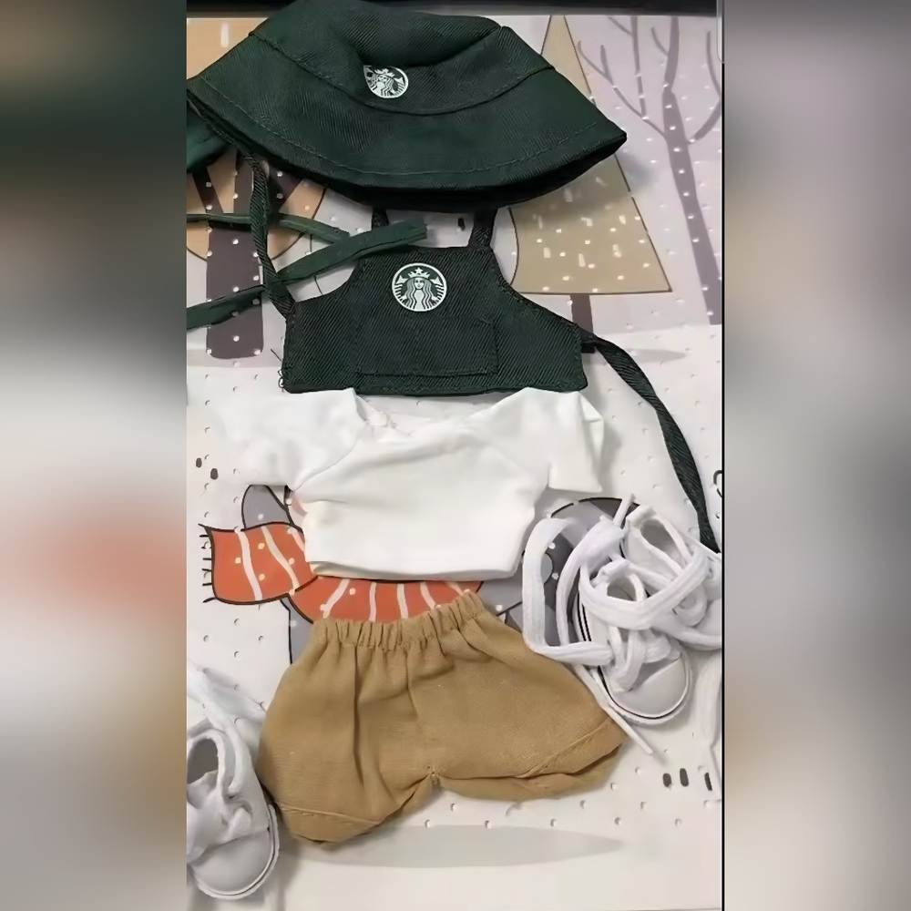 LABUBU STARBUCKS OUTFIT